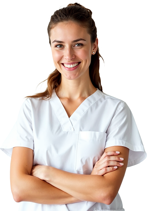 pikaso_texttoimage_A-young-Caucasian-woman-with-long-brown-hair-tied-